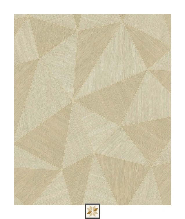 Brown Shapes PVC(Vinyl) Wallpaper (533.4 inches width) : WP-29196-C