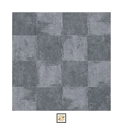 Grey Textured PVC(Vinyl) Wallpaper (533.4 inches width) : WP-29183-D