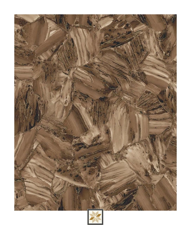 Brown Pattern PVC(Vinyl) Wallpaper (533.4 inches width) : WP-29204-E