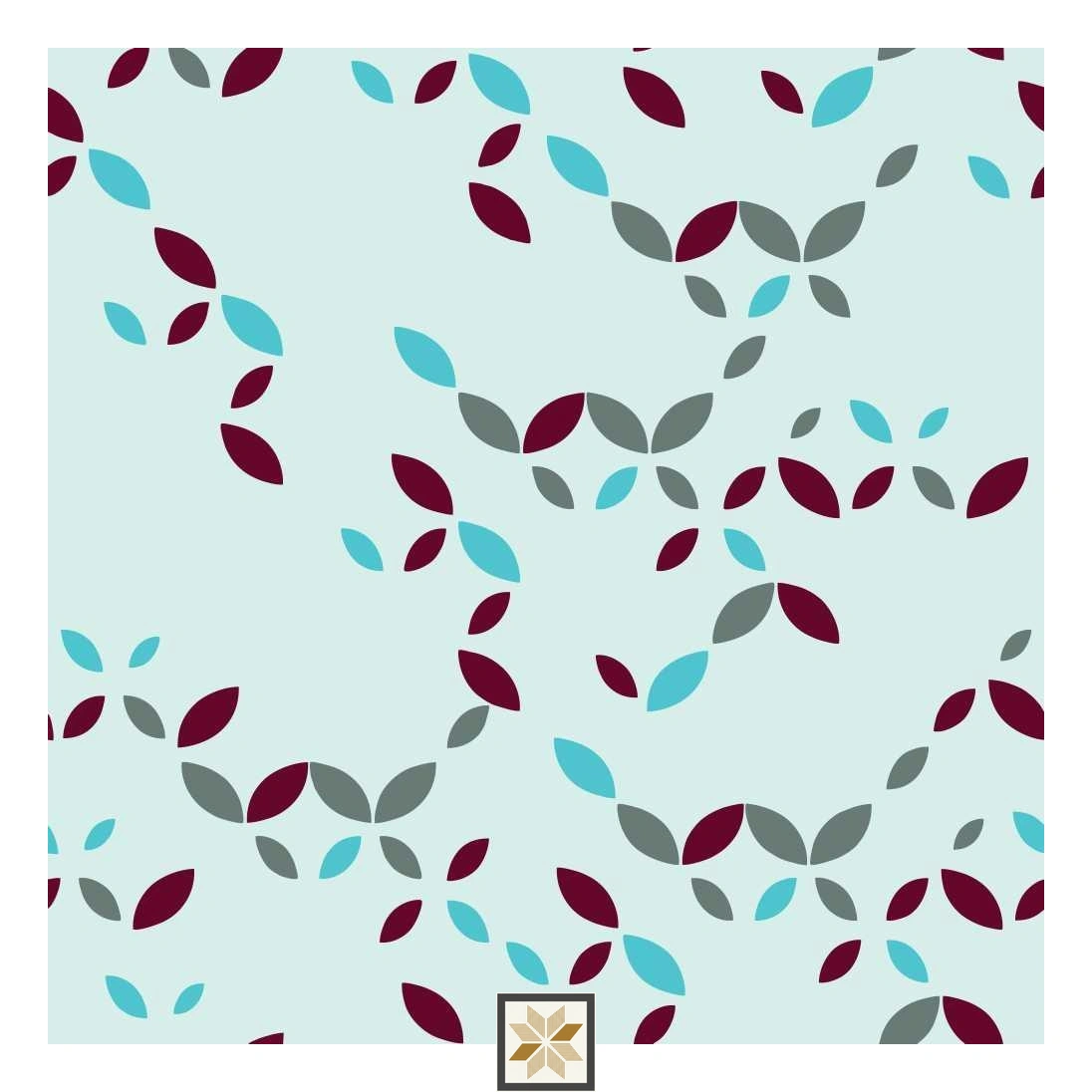 Multi Colour Pattern Wallpaper (40 inches width) : WP-33151-B