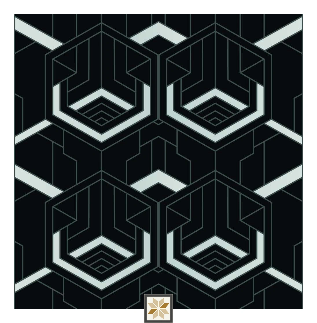 Multi Colour Shapes Wallpaper (52 inches width) : WP-31360-C