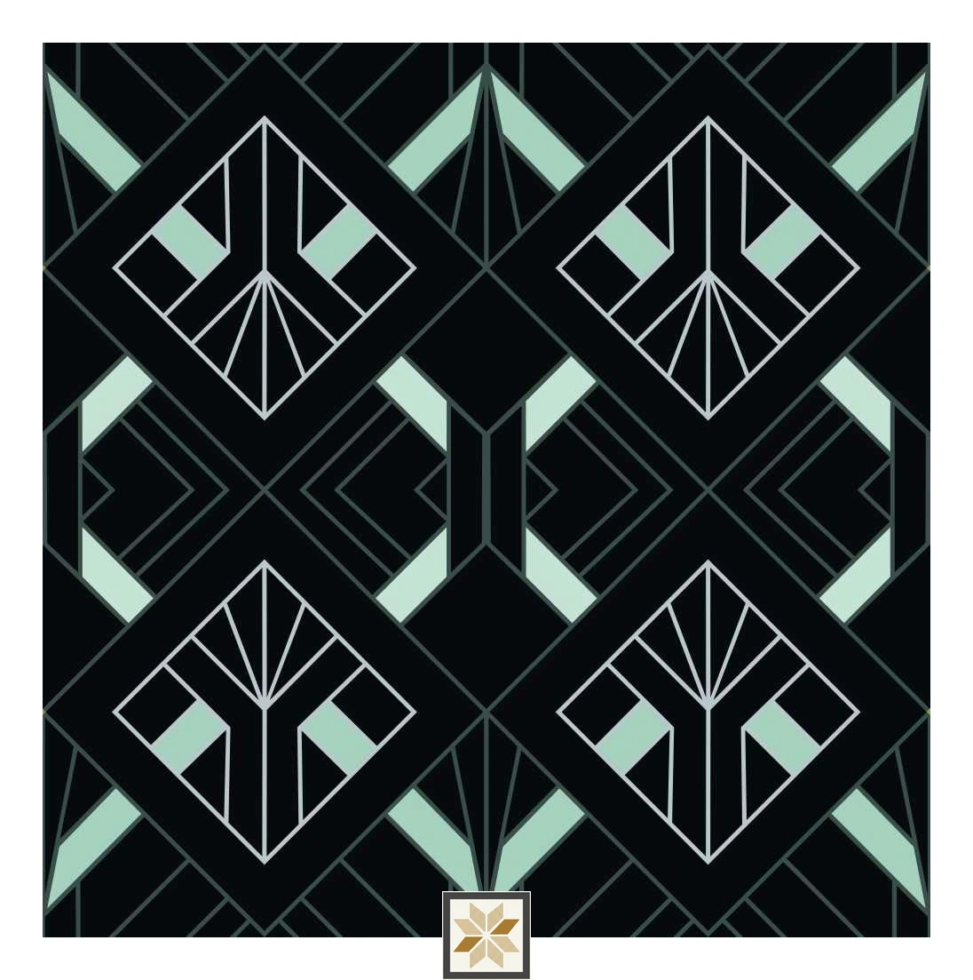 Multi Colour Shapes Wallpaper (52 inches width) : WP-31833-C