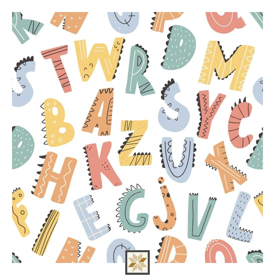 Multi Colour Pattern Wallpaper (40 inches width) : WP-29456-B