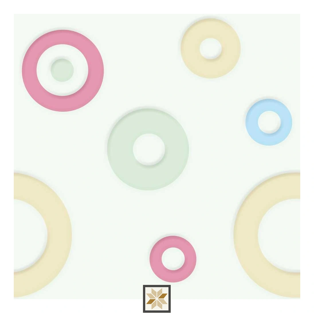 Multi Colour Shapes Wallpaper (40 inches width) : WP-30332-B