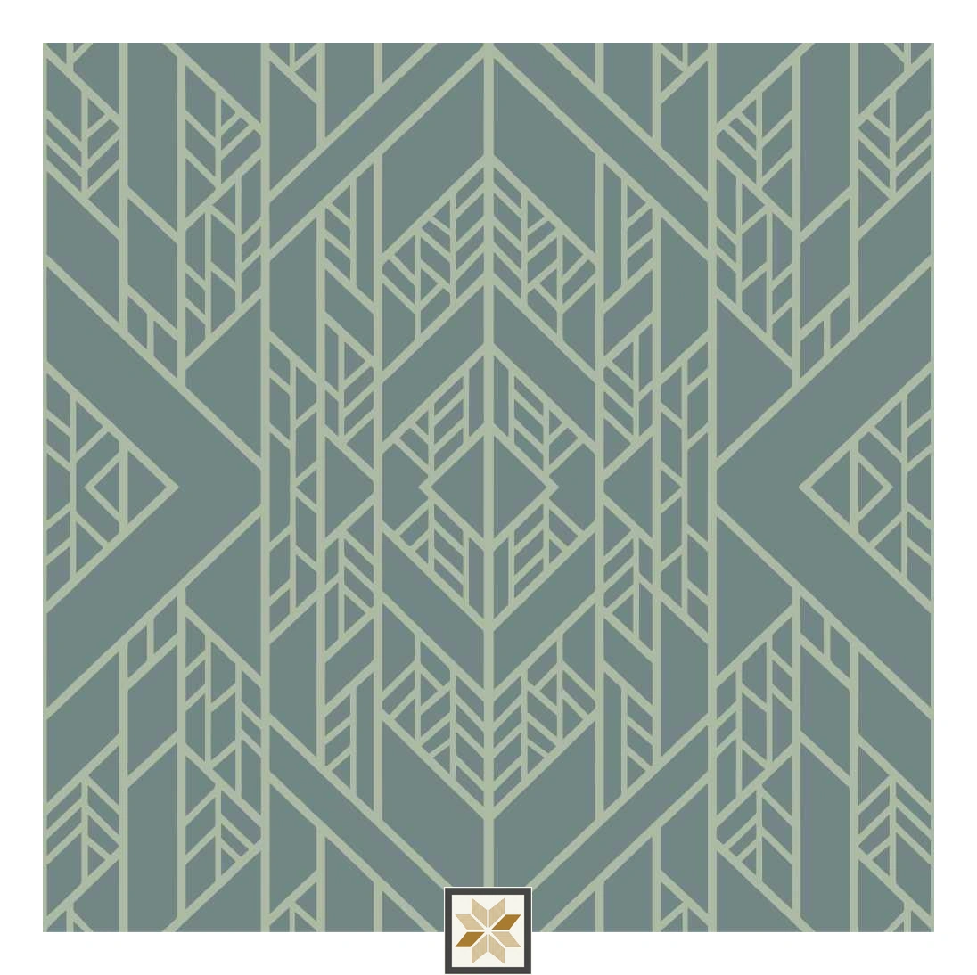 Multi Colour Pattern Wallpaper (40 inches width) : WP-33320-B