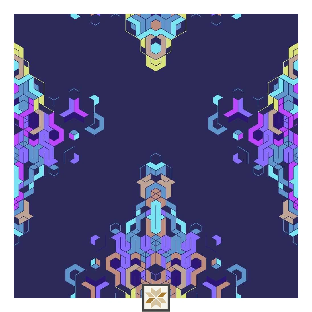 Multi Colour Abstract Wallpaper (52 inches width) : WP-30995-C