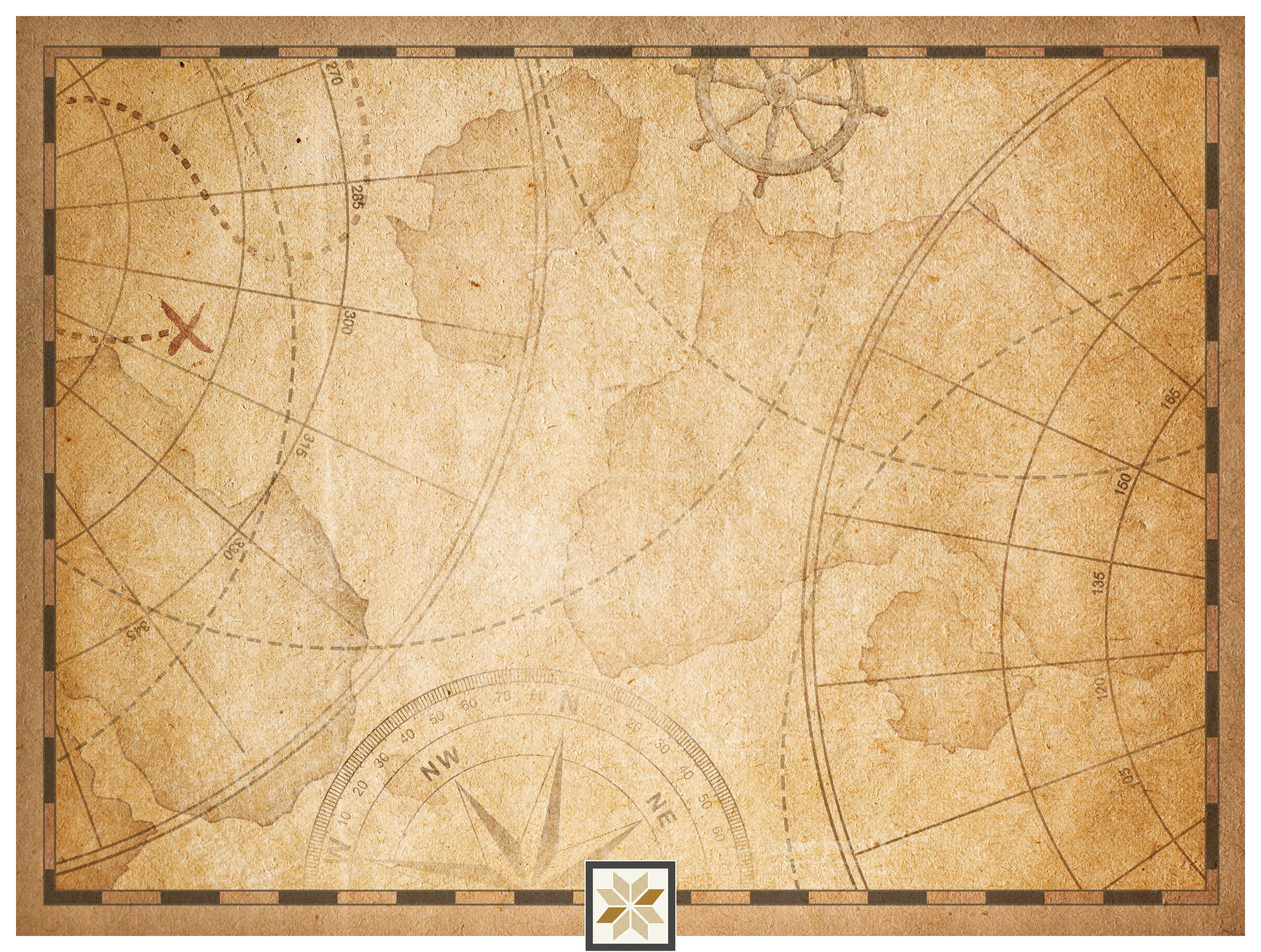 Grey Map Wallpaper (52 inches width) : WP-30654-C