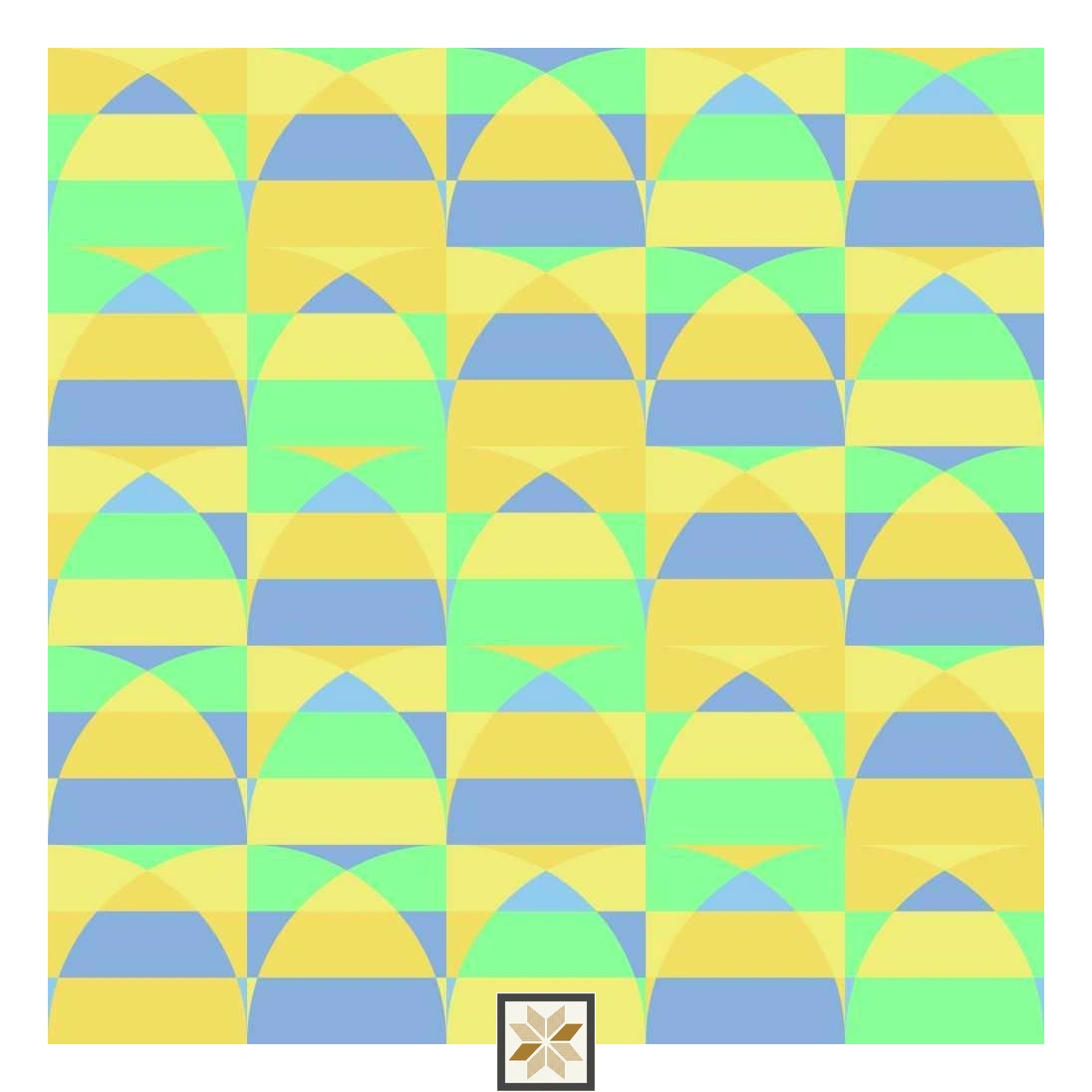 Multi Colour Abstract Wallpaper (52 inches width) : WP-32600-C