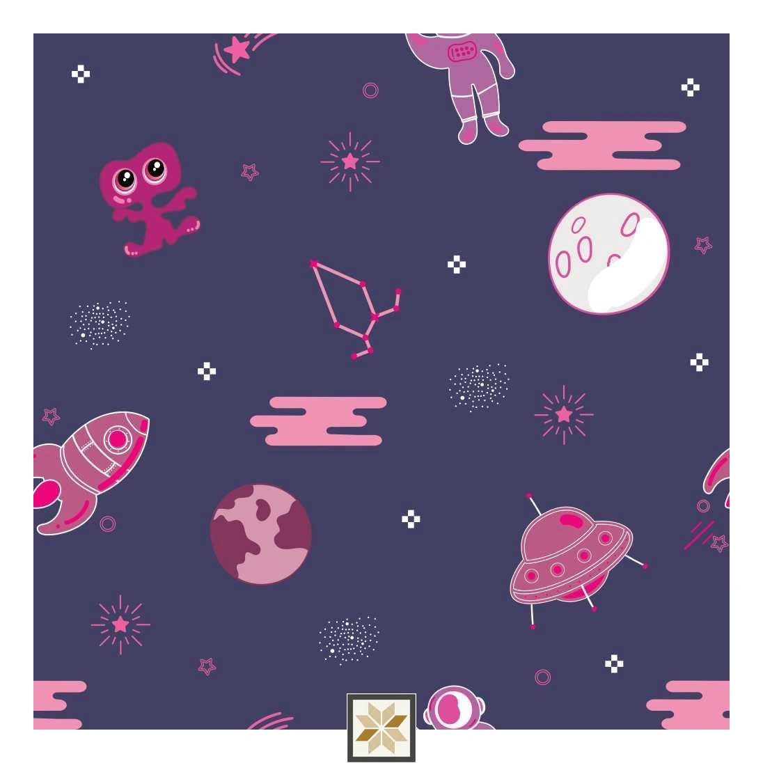 Multi Colour Galaxy Wallpaper (40 inches width) : WP-31415-B