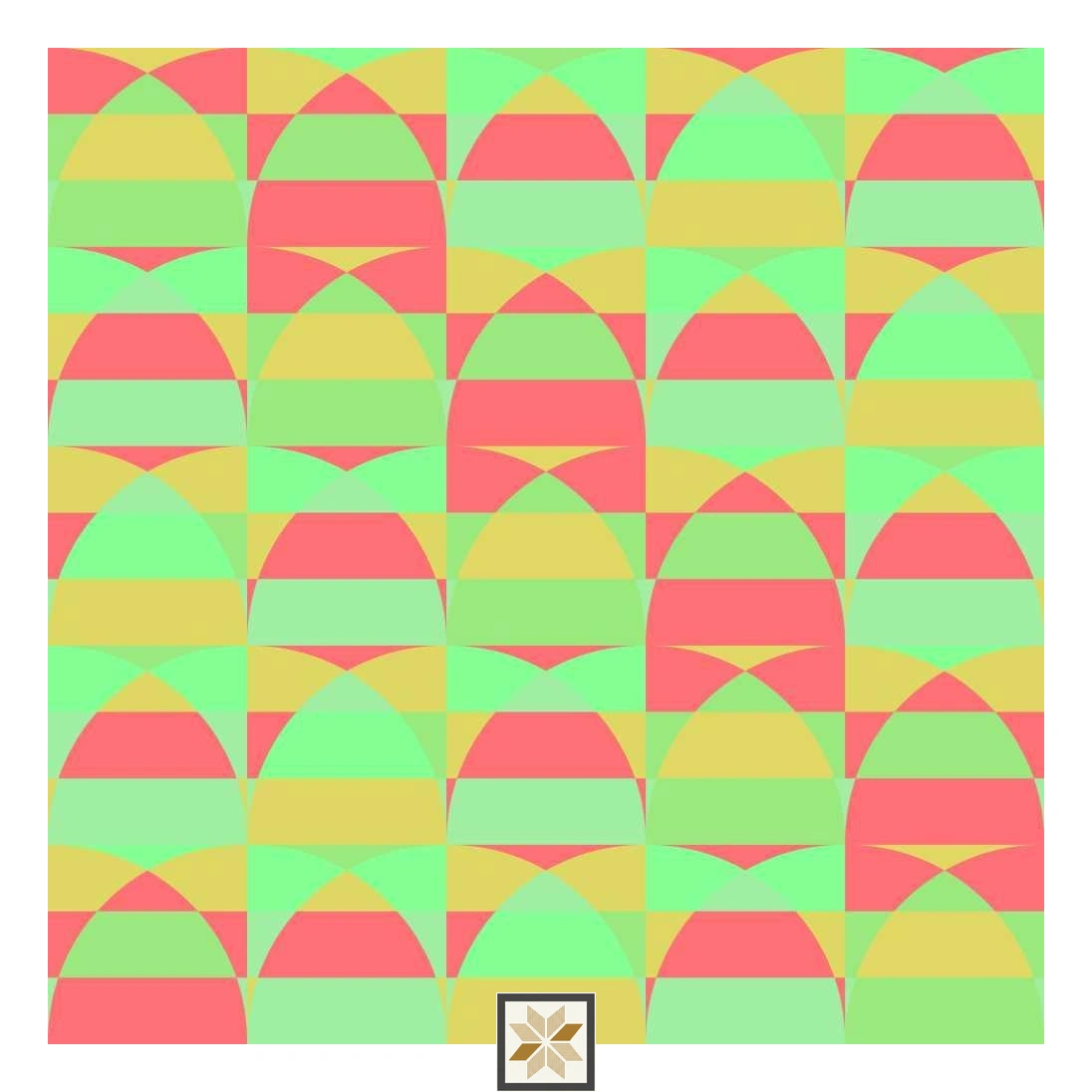 Multi Colour Abstract Wallpaper (52 inches width) : WP-33024-C