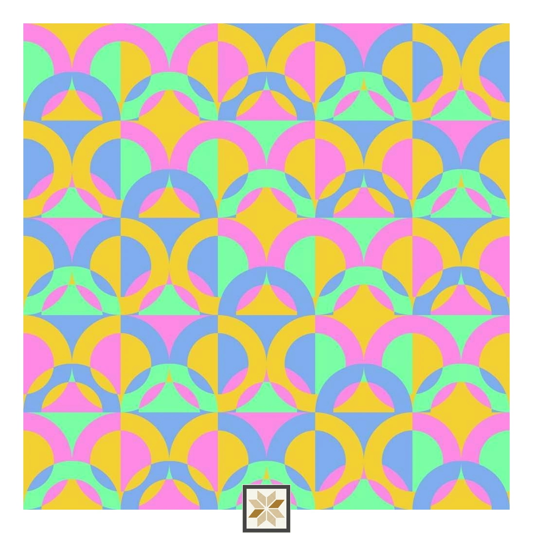 Multi Colour Abstract Wallpaper (52 inches width) : WP-32883-C