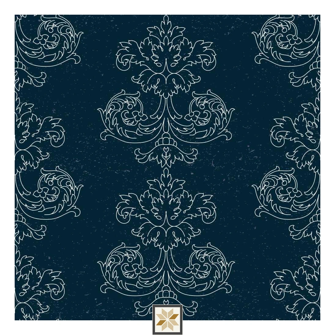 Multi Colour Royal Wallpaper (52 inches width) : WP-33219-C