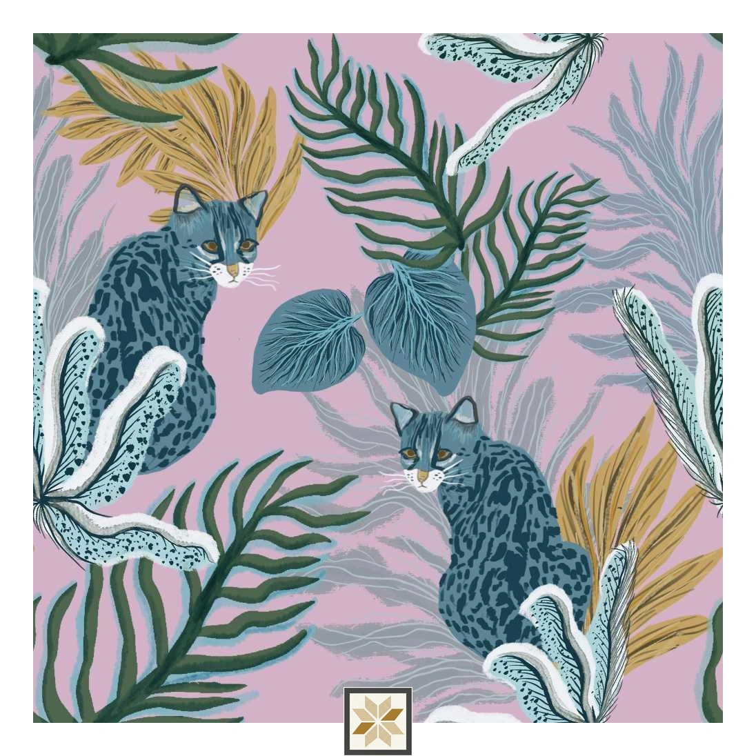 Multi Colour Wildlife Modern Wallpaper (40 inches width) : WP-33159-E