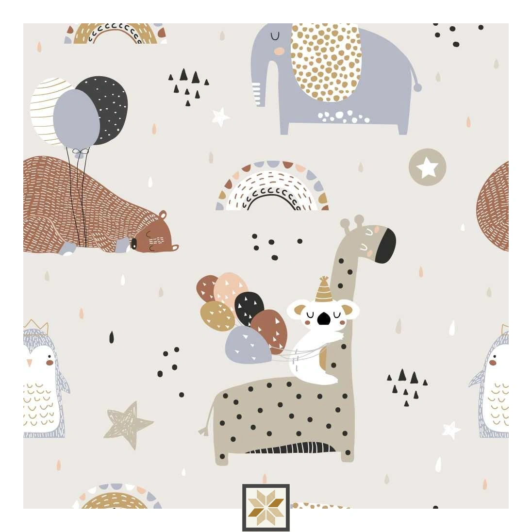 Multi Colour Wildlife Wallpaper (50 inches width) : WP-30169-D