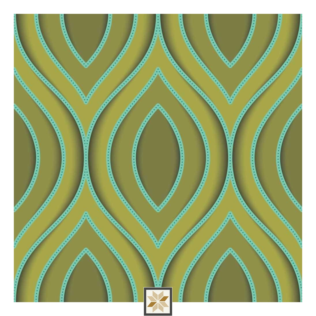 Multi Colour Pattern Wallpaper (40 inches width) : WP-33292-B