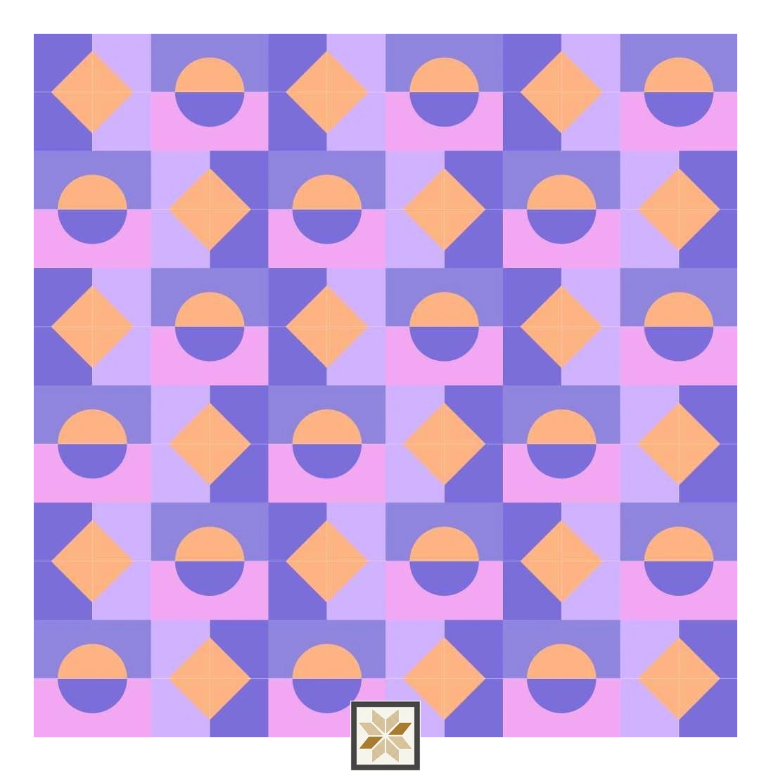 Multi Colour Pattern Wallpaper (40 inches width) : WP-30376-B