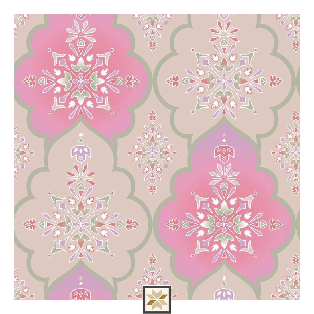 Multi Colour Pattern Wallpaper (52 inches width) : WP-33115-C