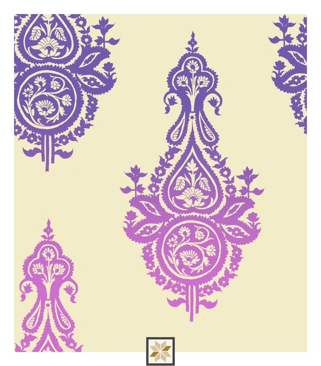 Multi Colour Royal Wallpaper (52 inches width) : WP-33101-C