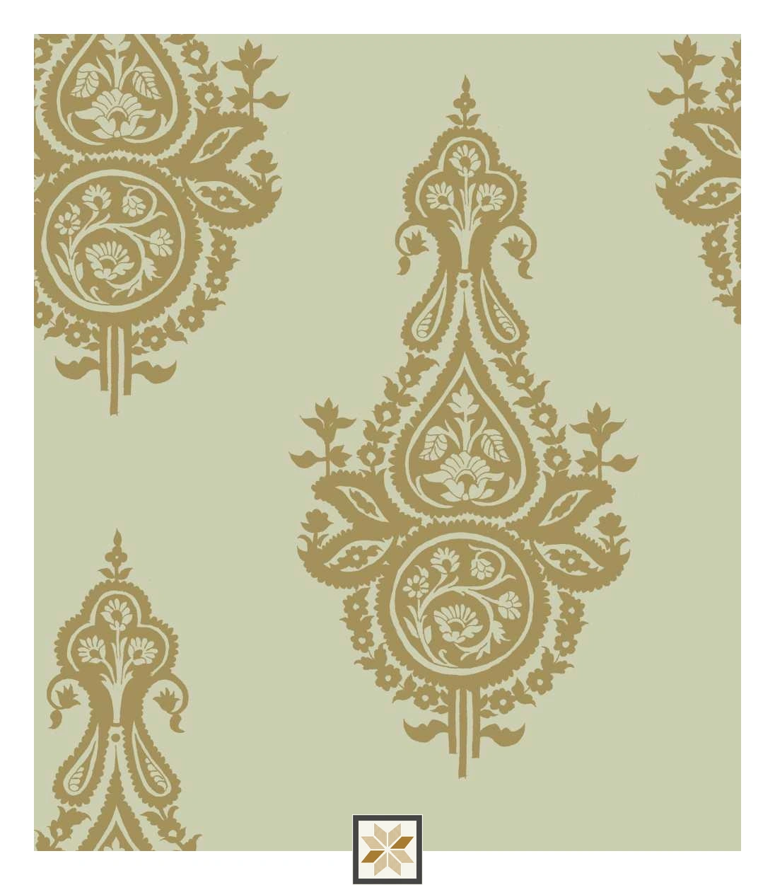 Multi Colour Royal Wallpaper (40 inches width) : WP-32552-E