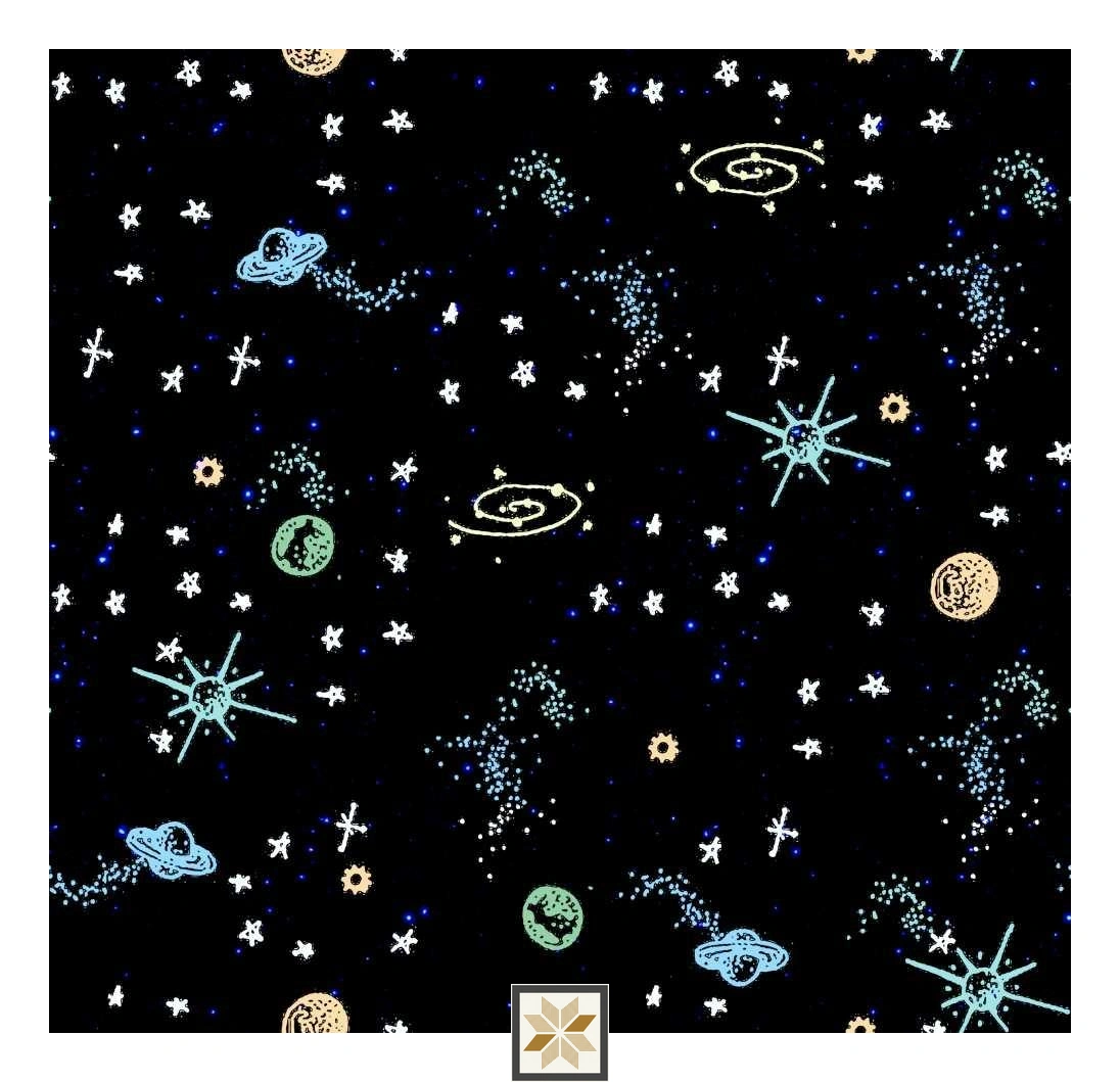 Multi Colour Galaxy Wallpaper (52 inches width) : WP-32481-C