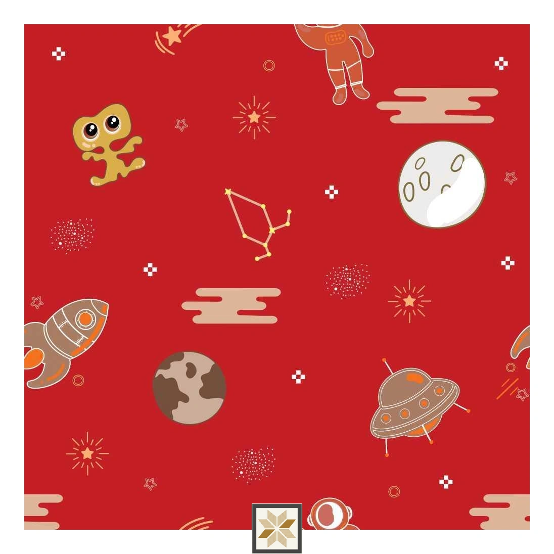 Multi Colour Galaxy Wallpaper (52 inches width) : WP-32131-C