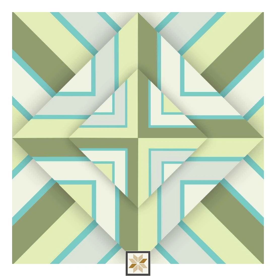 Multi Colour Abstract Wallpaper (52 inches width) : WP-32885-C