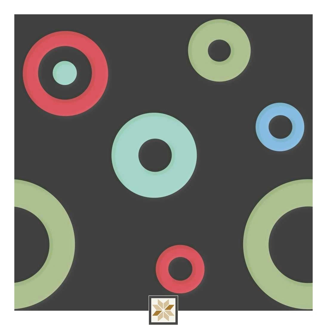 Multi Colour Shapes Wallpaper (40 inches width) : WP-32937-B