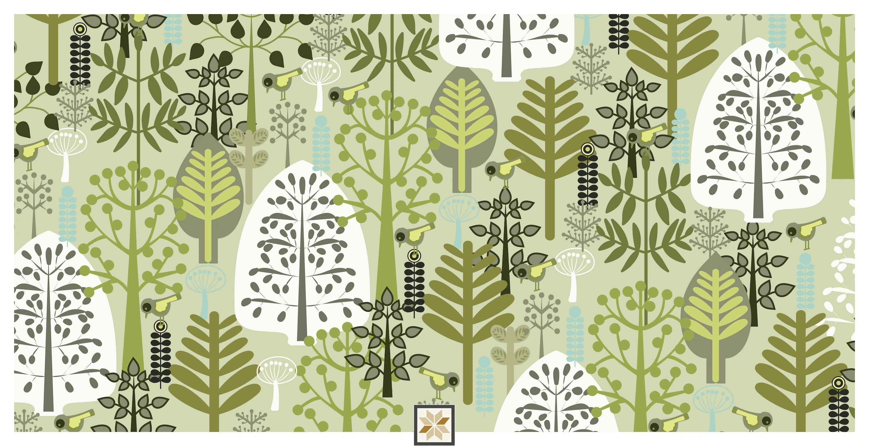 Multi Colour Nature Wallpaper (40 inches width) : WP-31074-E