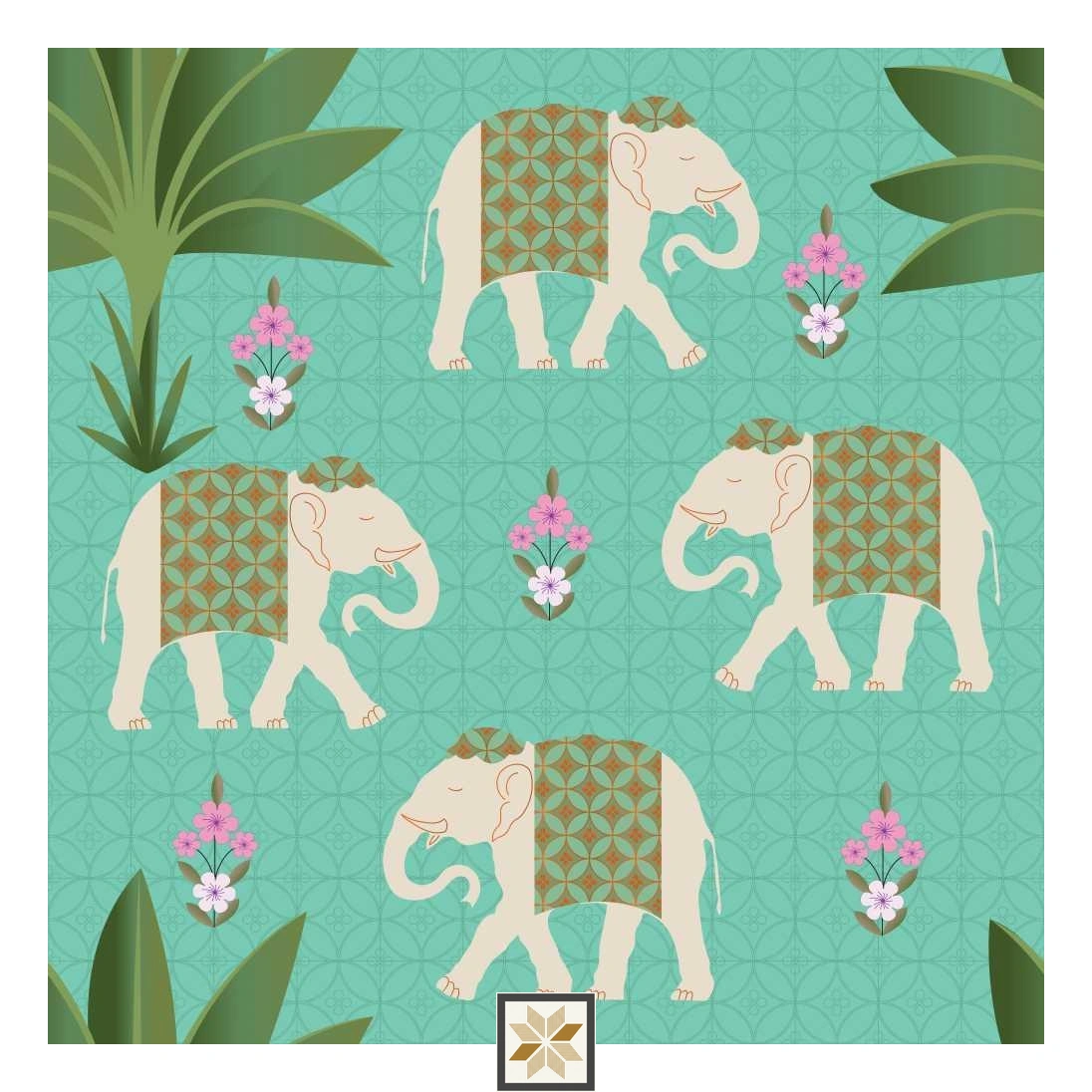 Multi Colour Wildlife Traditional Wallpaper (52 inches width) : WP-33161-C