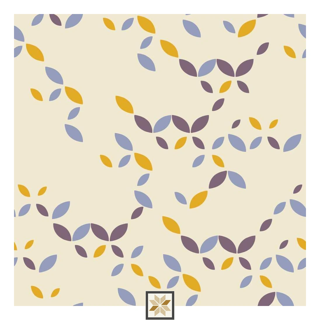 Multi Colour Pattern Wallpaper (40 inches width) : WP-32877-B