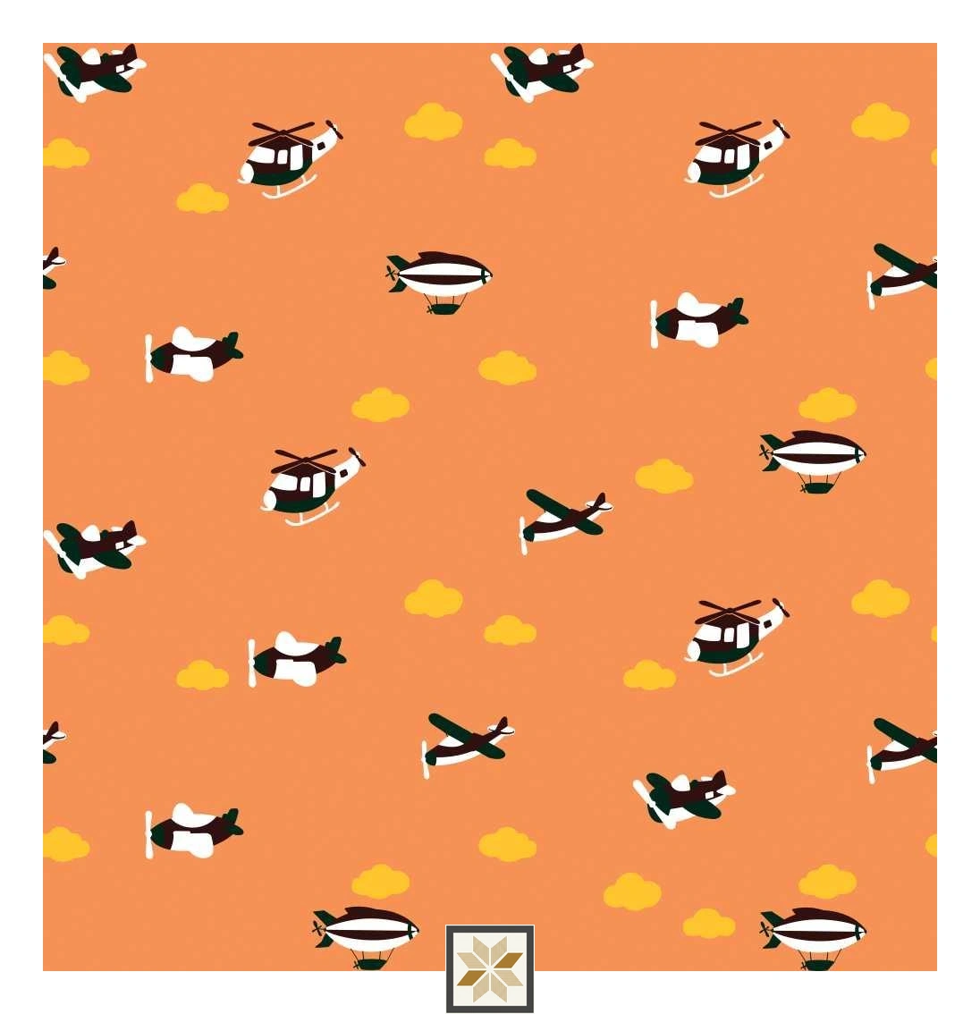 Multi Colour Pattern Wallpaper (40 inches width) : WP-32805-B