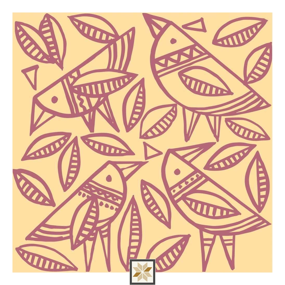 Multi Colour Wildlife Wallpaper (52 inches width) : WP-30923-C