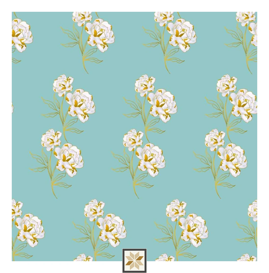 Multi Colour Flower Wallpaper (40 inches width) : WP-31188-B