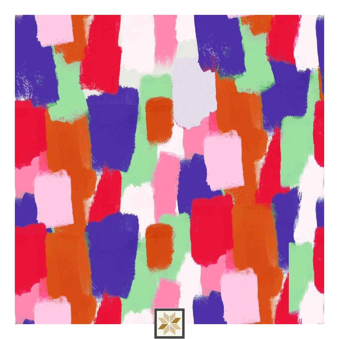 Multi Colour Abstract Wallpaper (52 inches width) : WP-31482-C