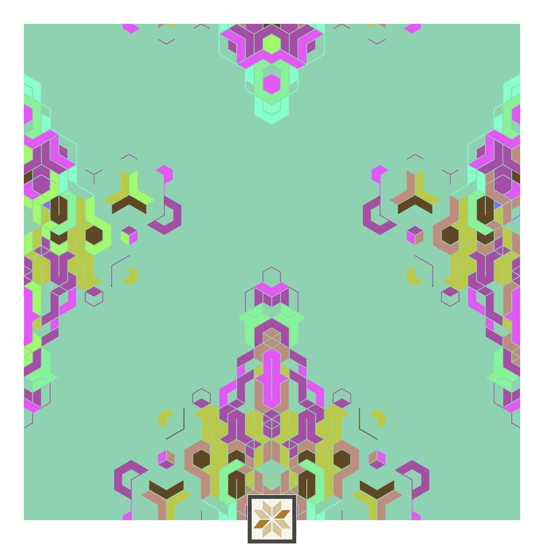 Multi Colour Abstract Wallpaper (52 inches width) : WP-32354-C