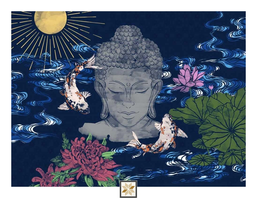 Multi Colour Abstract Wallpaper (52 inches width) : WP-32222-C