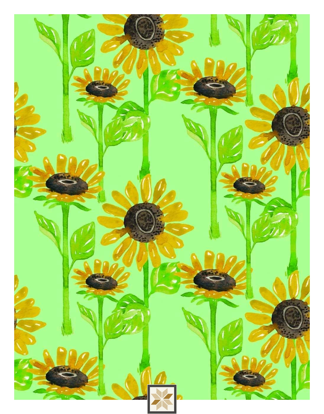 Multi Colour Flower Wallpaper (50 inches width) : WP-31924-D