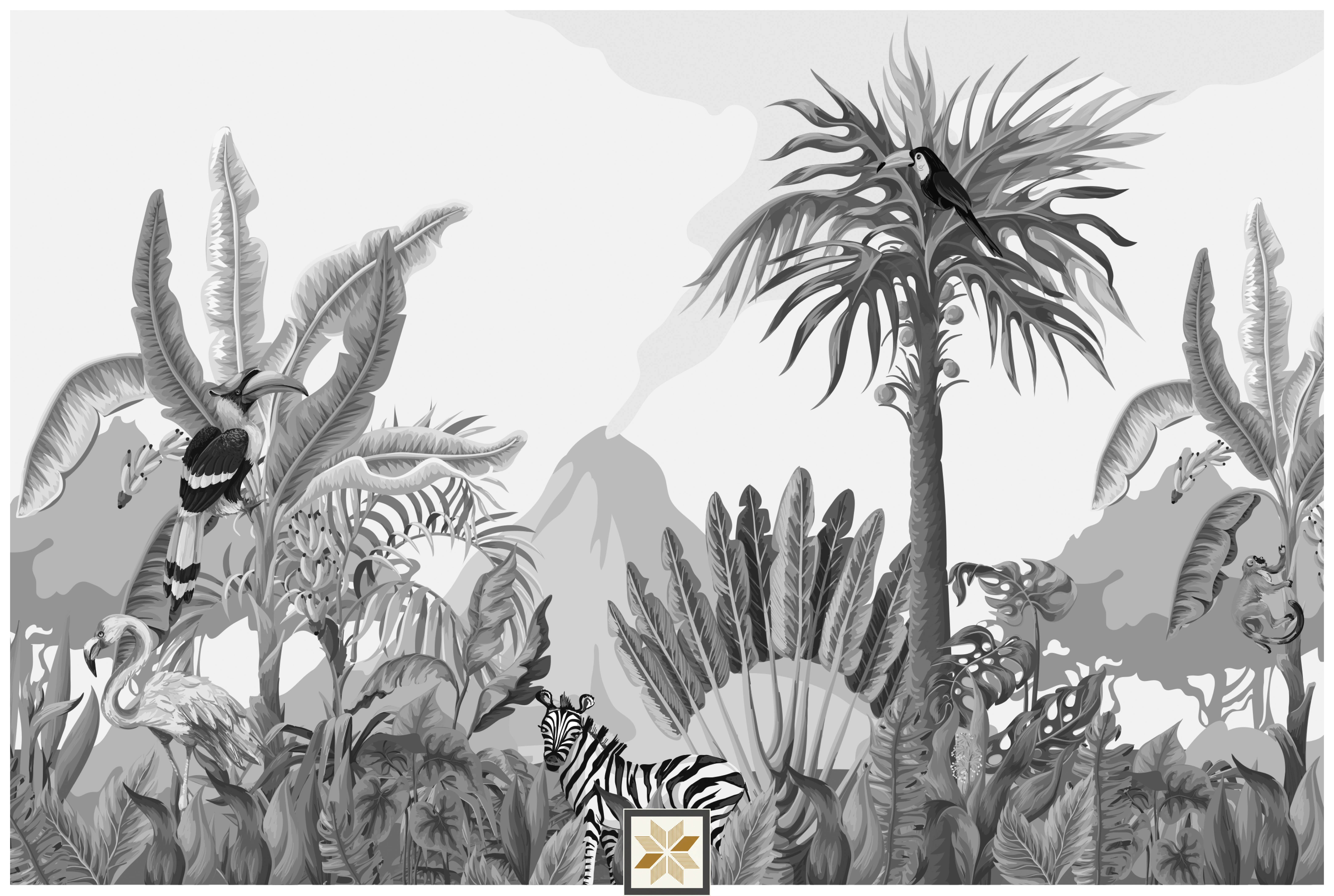 Green Nature Wallpaper (52 inches width) : WP-33168-C