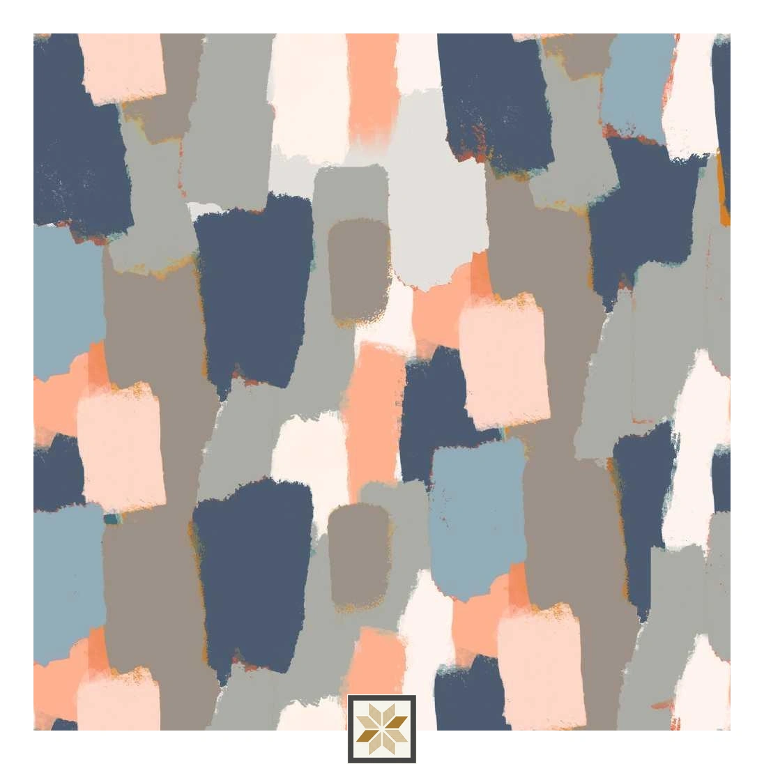 Multi Colour Abstract Wallpaper (52 inches width) : WP-33413-C