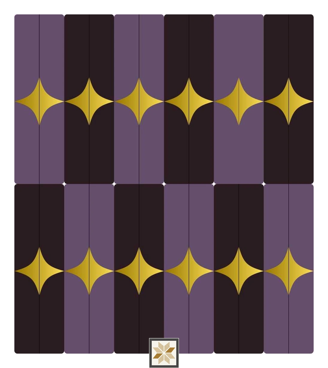 Multi Colour Pattern Wallpaper (40 inches width) : WP-32910-E