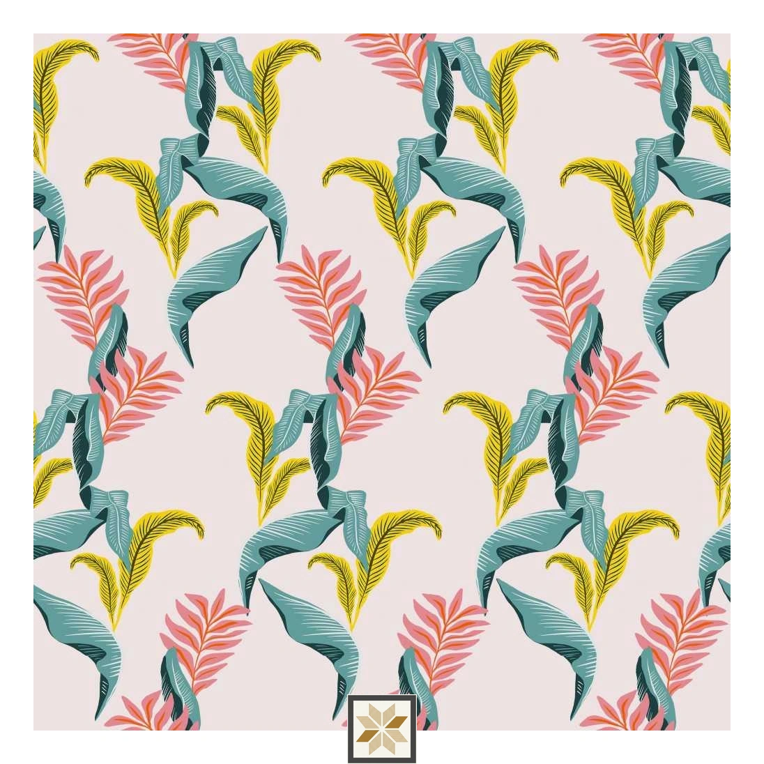 Multi Colour Flower Wallpaper (50 inches width) : WP-33034-D