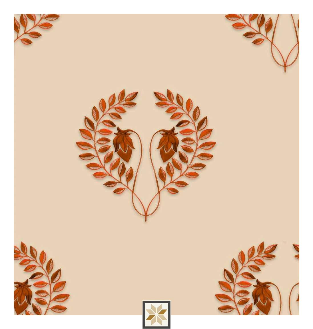 Multi Colour Royal Wallpaper (40 inches width) : WP-32248-E