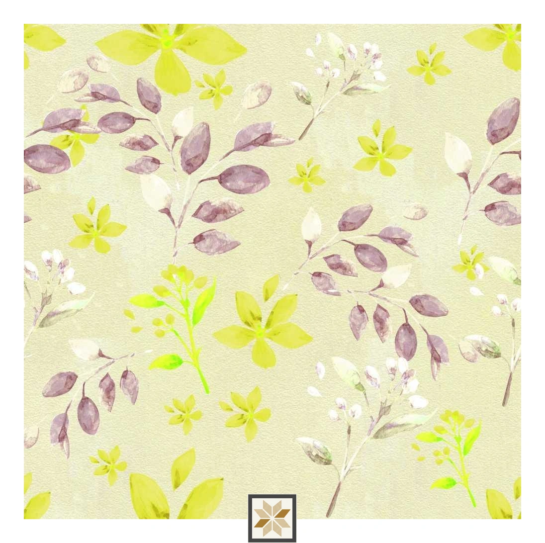 Multi Colour Flower Wallpaper (40 inches width) : WP-32308-B