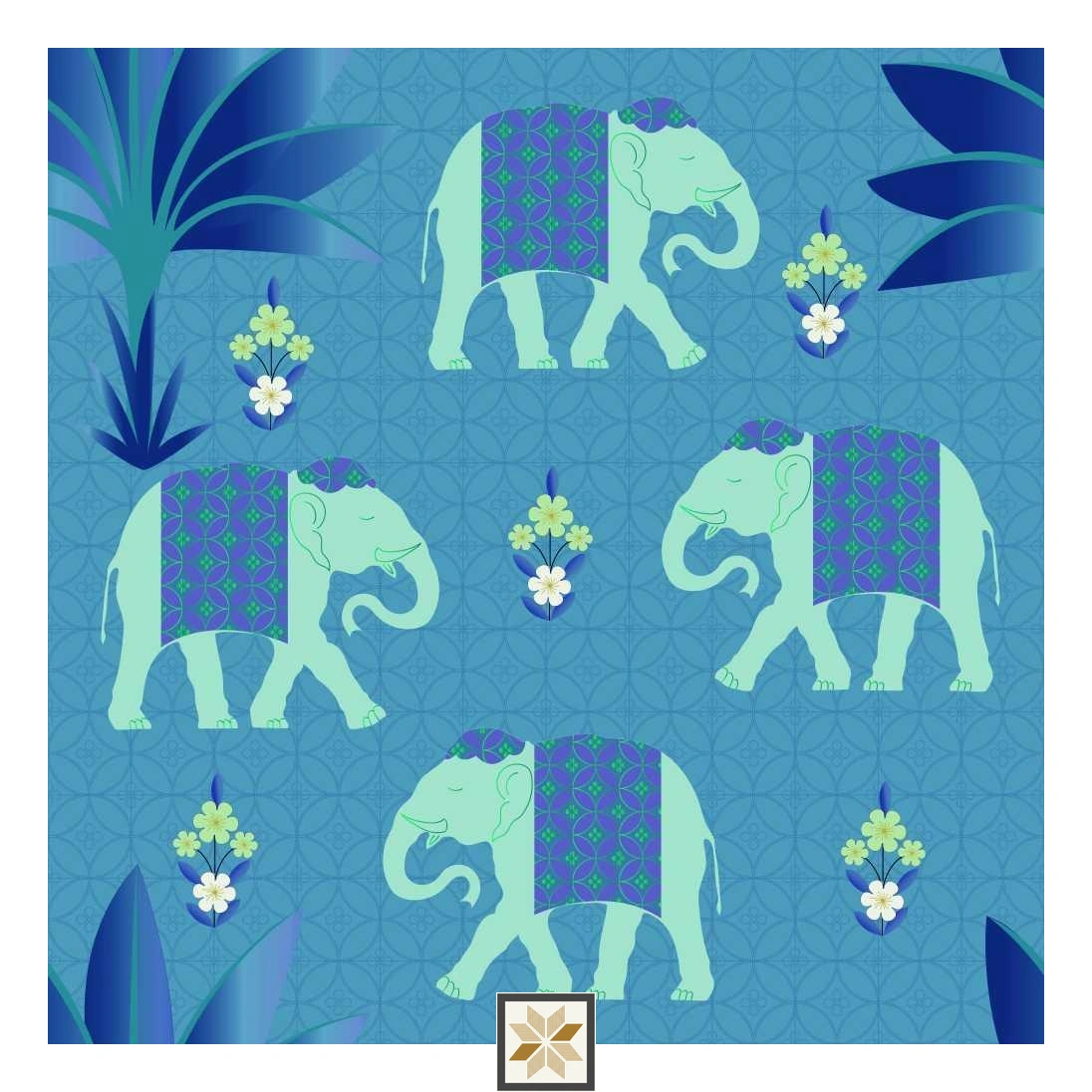 Multi Colour Wildlife Wallpaper (50 inches width) : WP-31452-D