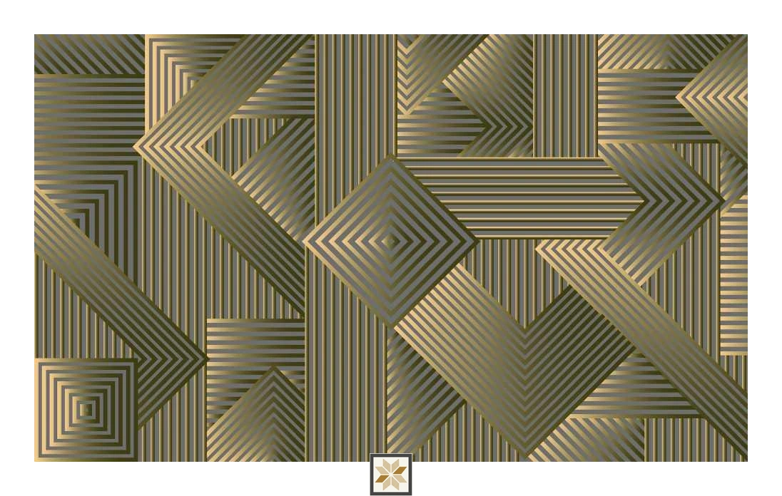 Multi Colour Shapes Wallpaper (52 inches width) : WP-32201-C