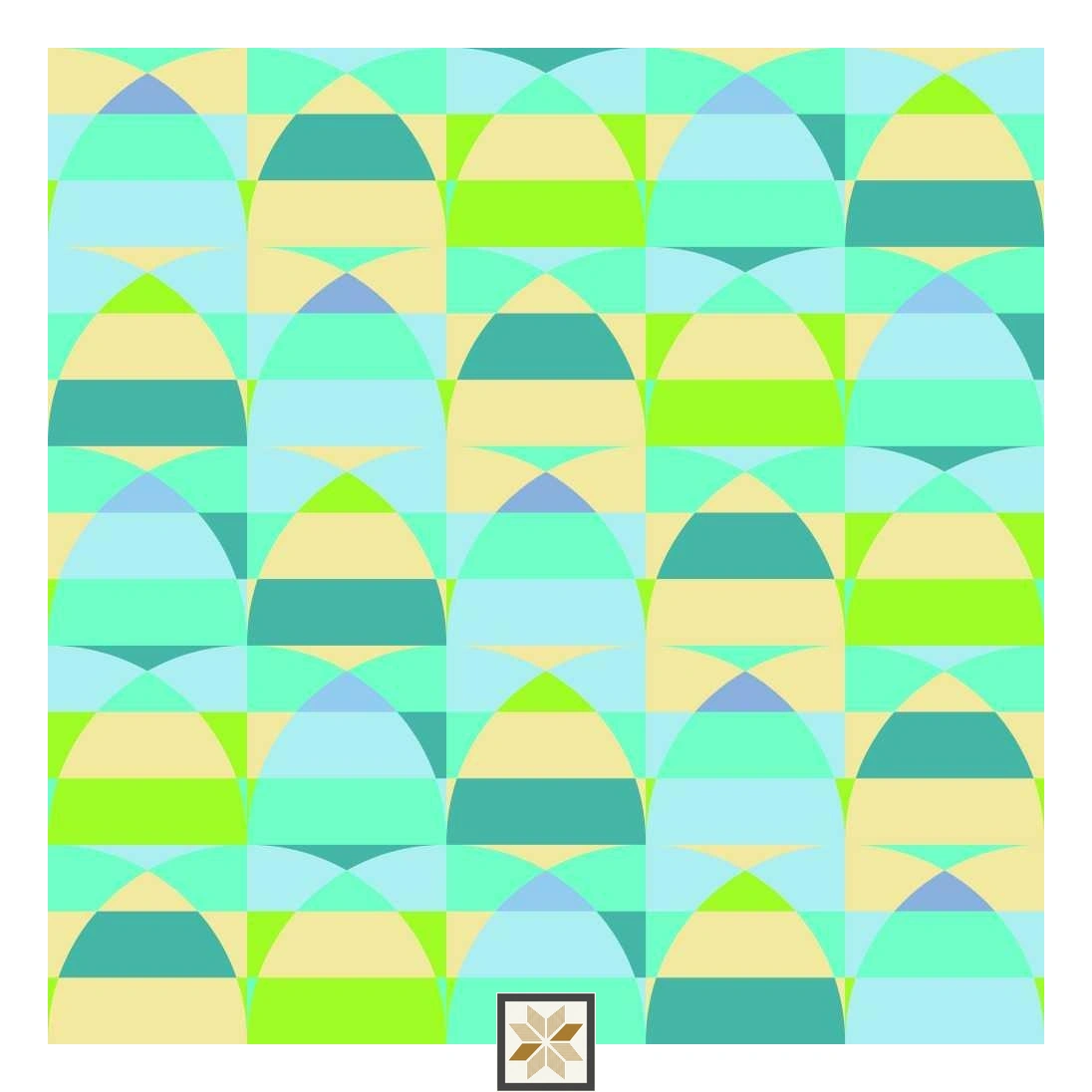 Multi Colour Abstract Wallpaper (52 inches width) : WP-33110-C