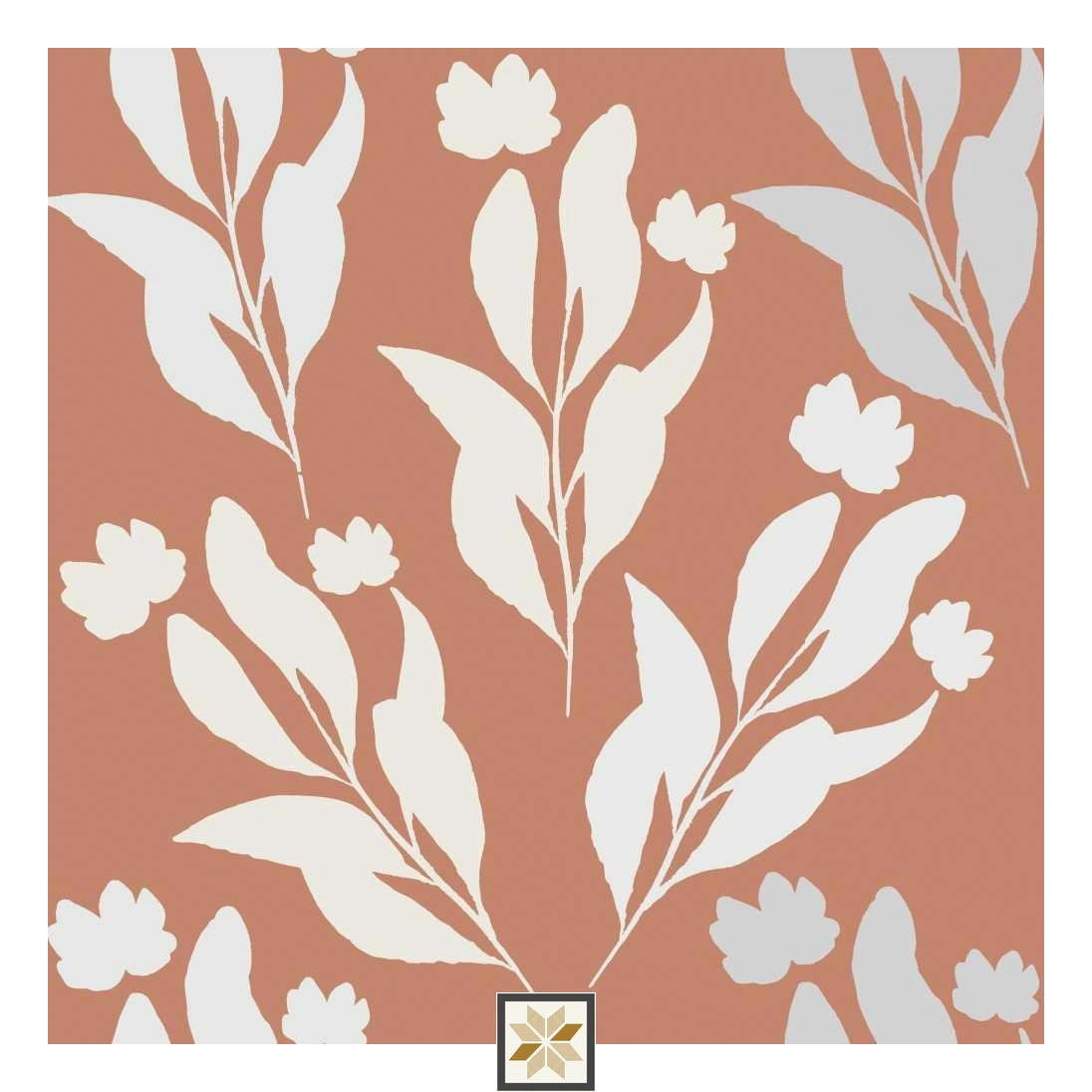 Multi Colour Flower Wallpaper (52 inches width) : WP-33086-C