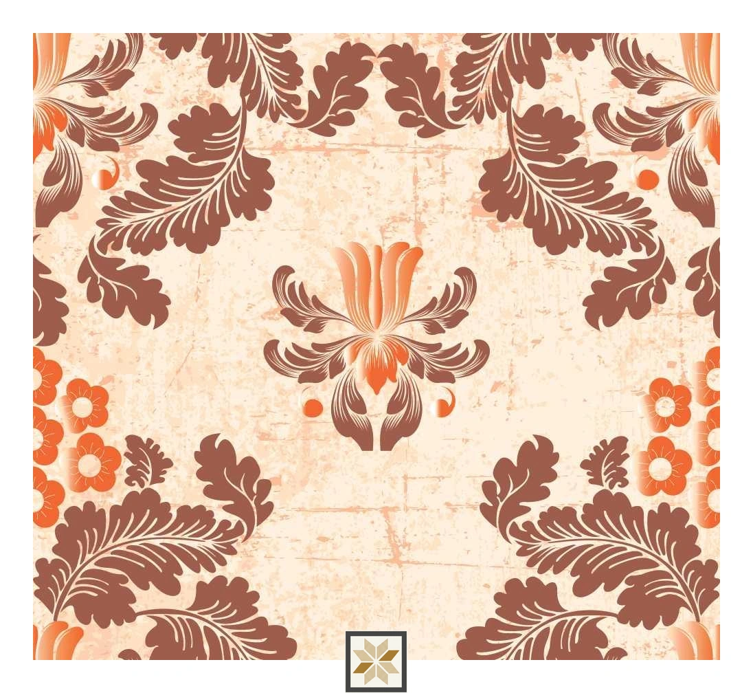 Multi Colour Flower Wallpaper (52 inches width) : WP-33084-C