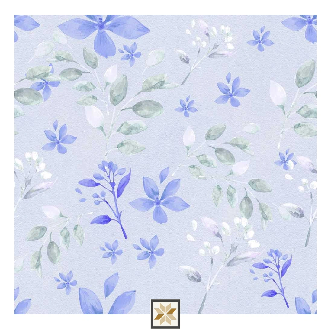 Multi Colour Flower Wallpaper (50 inches width) : WP-32452-D