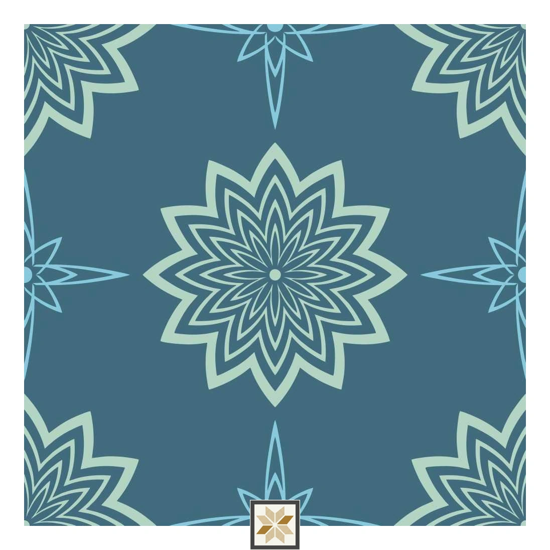 Multi Colour Pattern Wallpaper (40 inches width) : WP-33043-B